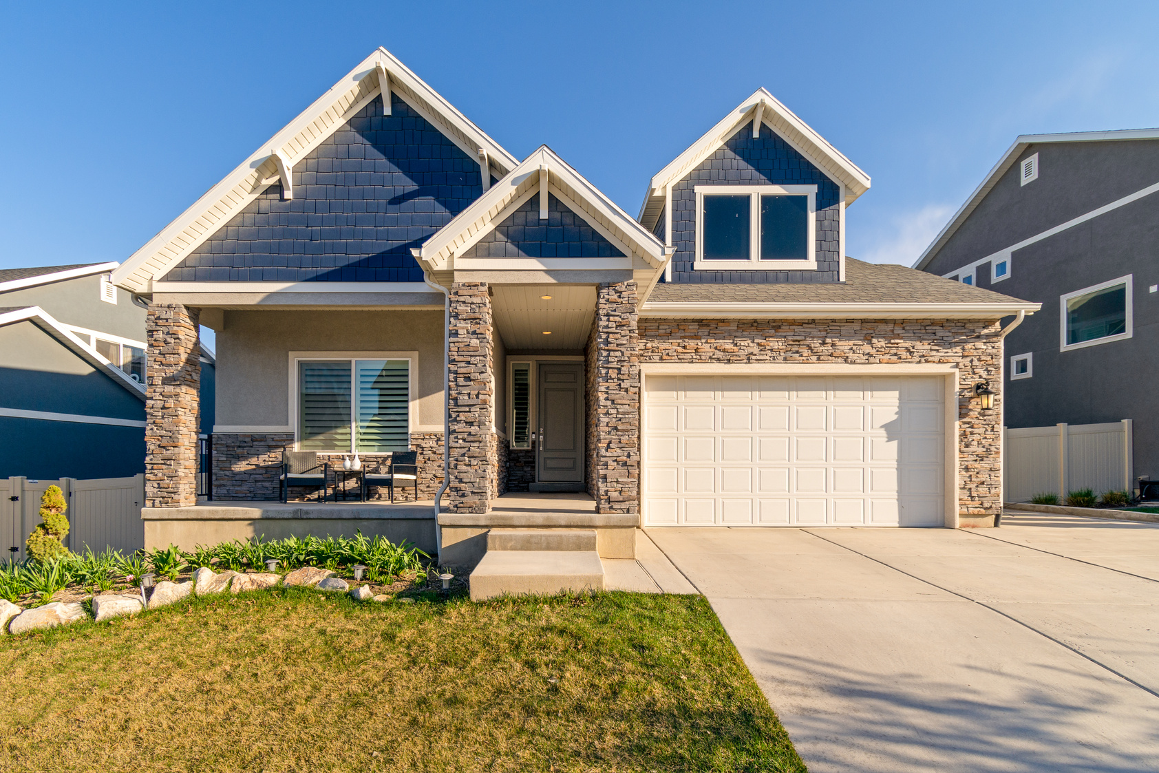 White and Brown Concrete House under Blue Sky